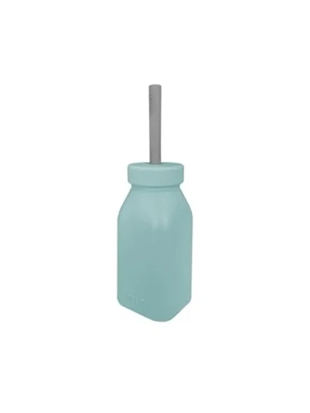 Aqua Green/Powder Grey Renkli Şişe ve Pipet Seti ürün görseli 1