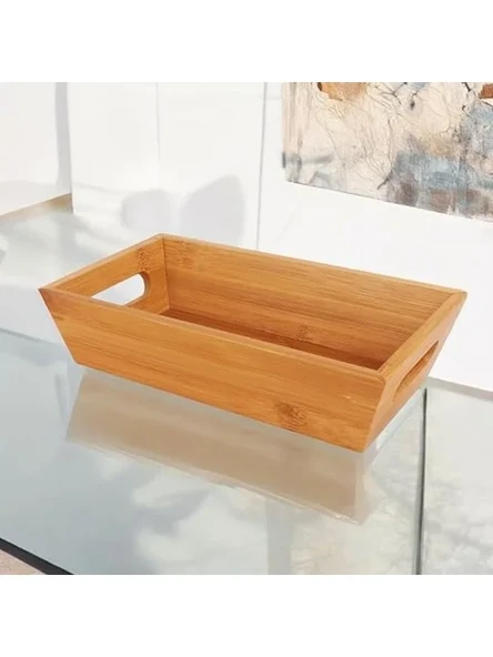 Bambu Ekmek Sepeti, 23x13x7 cm Ölçülerinde Sunumluk ürün görseli 1