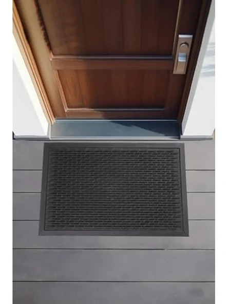 Dış Kapı Paspası, Siyah PVC, 45x70 cm, Dayanıklı ürün görseli 1