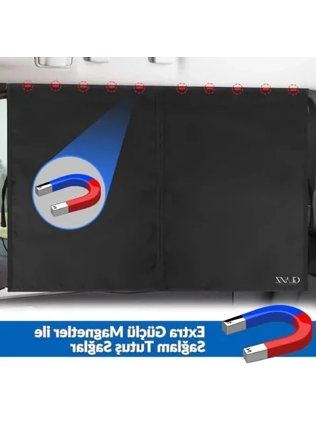 Mıknatıslı Araç Yan Cam Perdesi, 2 Adet Set - Resim 3