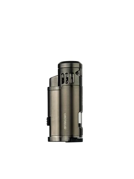 MGM05-43 Delicili Üçlü Jet Alev Gunmetal Çakmak ürün görseli 1