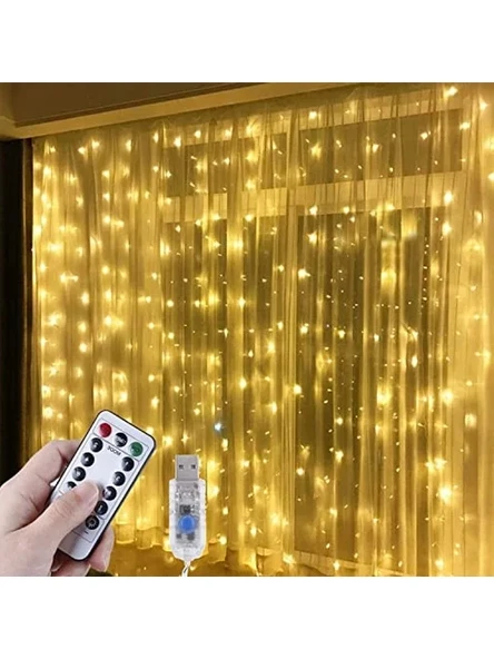 3x3 Metre Kumandalı Peri Led Işık - Dekoratif Yılbaşı Aydınlatması ürün görseli 1