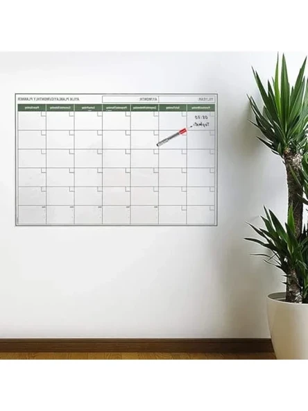 Aylık Program Planlayıcı Takvim, 1. Sınıf Kalite, 85x56 cm ürün görseli 1