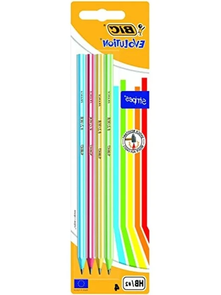 4'lü Blister Kurşun Kalem, BIC Evolution Kalitesi ürün görseli 1