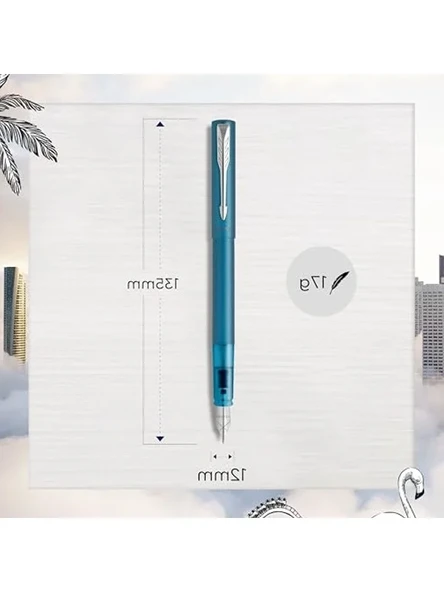 Matte Teal Renkli Dolma Kalem - Resim 3
