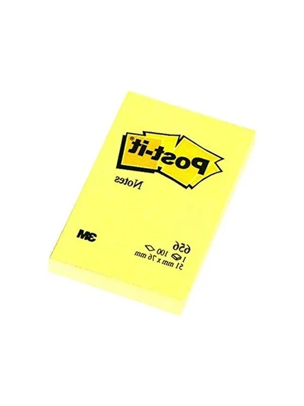 51x76 mm Yapışkanlı Not Kağıdı - 3 Renk, 100 Adet ürün görseli 1
