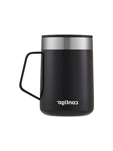 420 mL Kapasiteye Sahip Siyah Vakumlu Masa Kupası, Sıcak ve Soğuk Tutma Özelliği ürün görseli 1