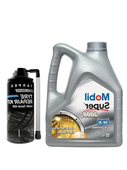4 Litre Motor Yağı ve Lastik Tamir Kiti Seti ürün görseli 1