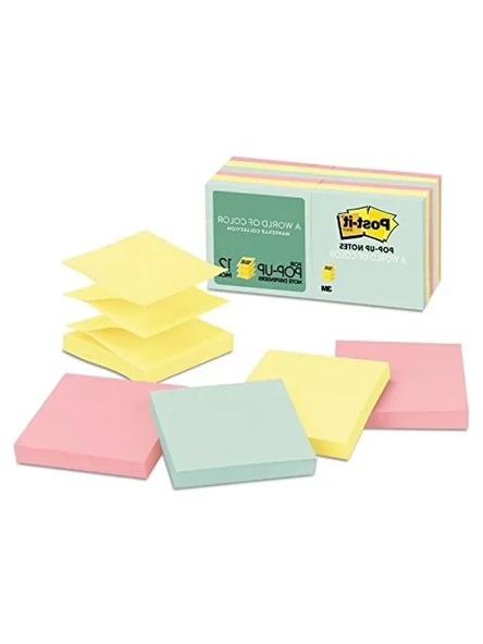 Geri Dönüştürülebilir Pop-up Notlar - 3x3 inç, 12 Ped ürün görseli 1