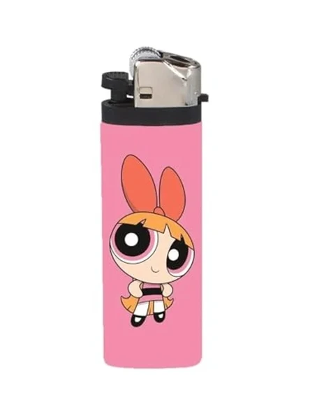 Pembe Powerpuff Girls Temalı Gazlı Çakmak, Eğlenceli Kaplama ürün görseli 1