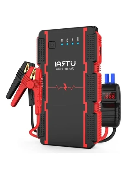 Taşınabilir Akü Takviye Cihazı, 13000mAh Kapasite, Jump Starter ve Led Lamba Özellikli ürün görseli 1