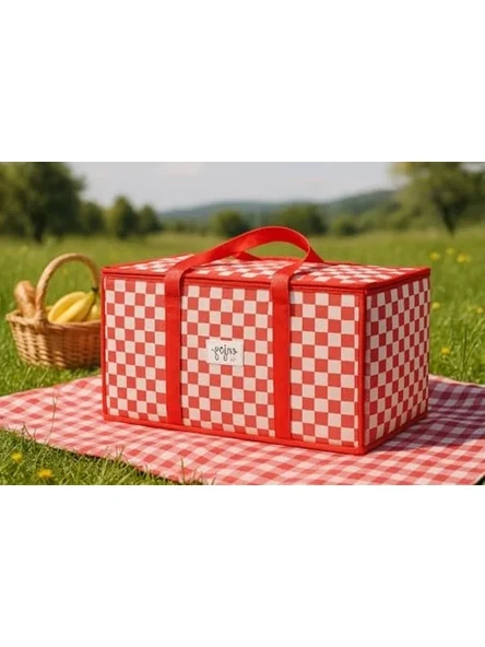Isı Korumalı Piknik Çantası, 50x25x25 cm Boyut, 30 Litrelik Kapasite ürün görseli 1