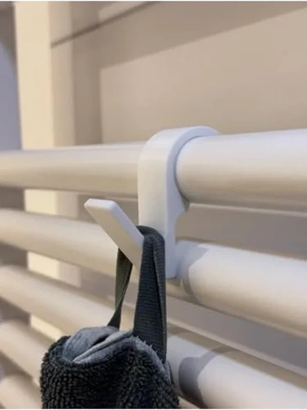 Duşakabin ve Havlupan Kullanımına Uygun 6'lı Havlu Askılığı Seti ürün görseli 1