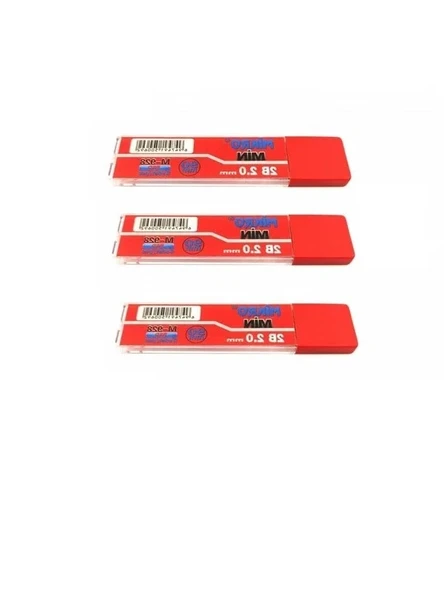 Kırmızı Renkli Kalem Ucu, 2.0mm, 3 Adet Set ürün görseli 1