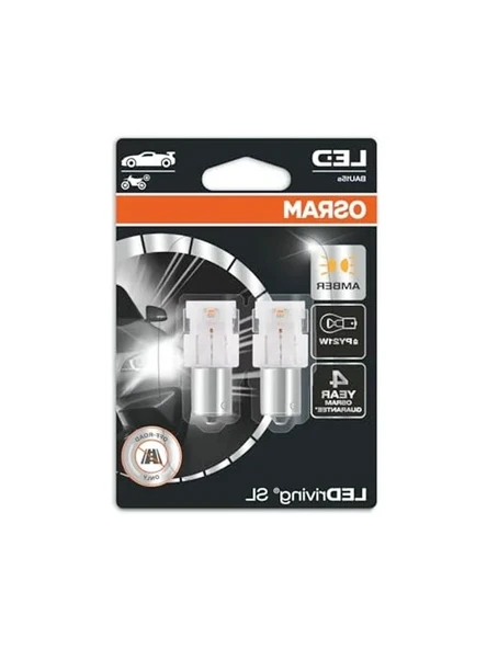 LED Sinyal Ampul Seti 2 Adet 12V PY21W 7507DYP, Uzun Süreli Kullanım ürün görseli 1