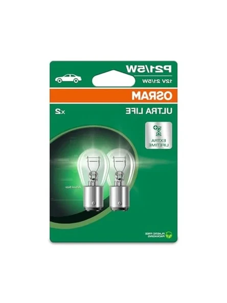 12V Bay15D Ampul, 21/5W Blister Paket Ultralife ürün görseli 1