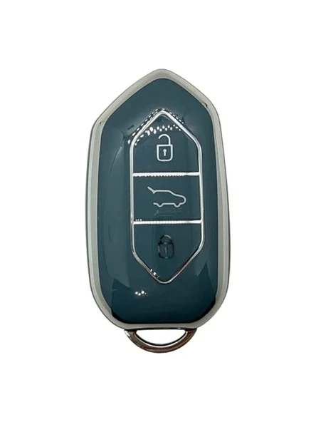 AutoHan Keys Togg T10x T10F Akıllı Anahtar Kılıfı, 3 Tuşlu, Nano Koruma (Gri-Gümüş) ürün görseli 1
