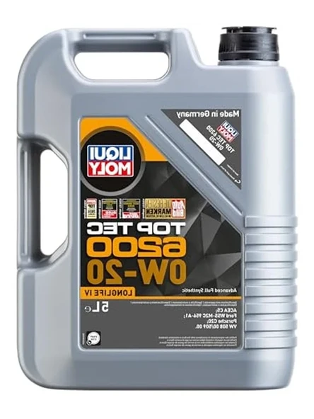 5 Litre 0W-20 Motor Yağı, Liqui Moly Top Tec 6200 Ürünü ürün görseli 1