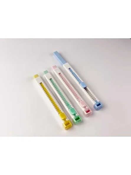 Mikro Pastel Renkli Eğlenceli Mekanizmalı Silgi ürün görseli 1