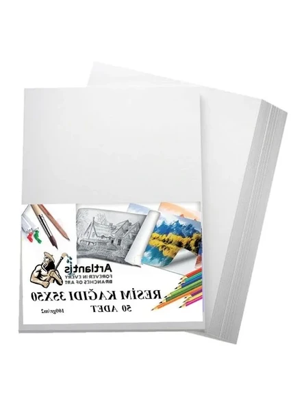 35x50 cm Boyutunda 50 Li Resim Kağıdı, 100 gr Kalitede ürün görseli 1