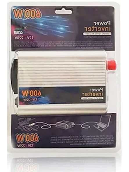 600W 12V elektrik çevirici, araç için kullanışlı inverter ürün görseli 1