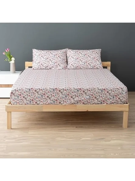 120 x 200 cm Lastikli Çarşaf Seti, %100 Pamuklu Bordo Renk Seçeneğiyle ürün görseli 1