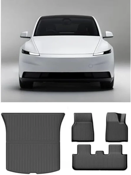 3.5 mm Kalınlıkta Premium Havuzlu Paspas, Tesla Model Y ürün görseli 1