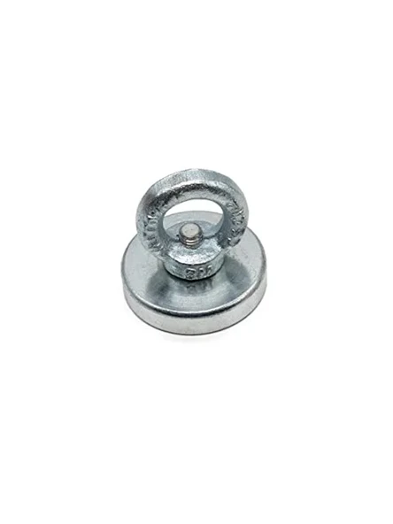 48mm Paslanmaz Deniz Mıknatısı - Nikel Kaplama - 60 kg Çekme Gücü - Tuzlu Suya Uygun ürün görseli 1