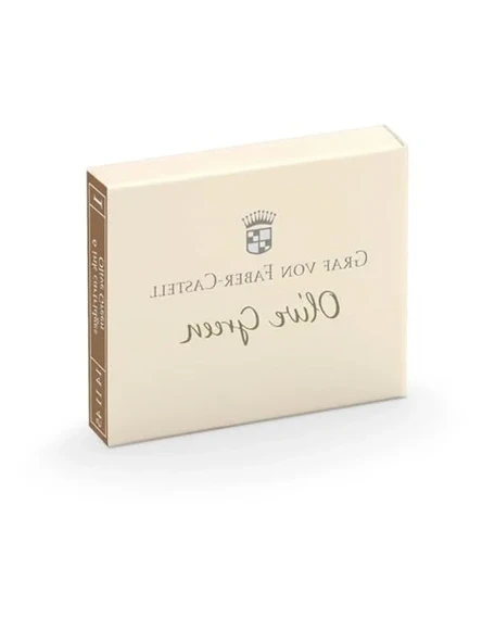 Graf von Faber-Castell Dolma Kalem Kartuşu 6'lı Zeytin Yeşili ürün görseli 1