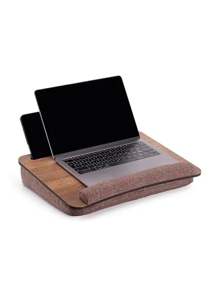 Minderli Laptop Sehpası, Ceviz Renk, Rahat Kullanım İçin ürün görseli 1