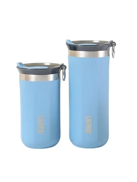 500 ml Mavi Renkli Çelik İçli Termos, Pratik Kullanım ürün görseli 1