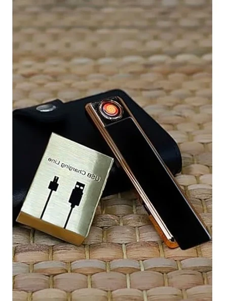 Tusah Şarjlı Usb Li Çakmak Kişiye Özel Kodlu Baskılı m Hedıyeli Tek Ebat Siyah Şarjlıbince ürün görseli 1