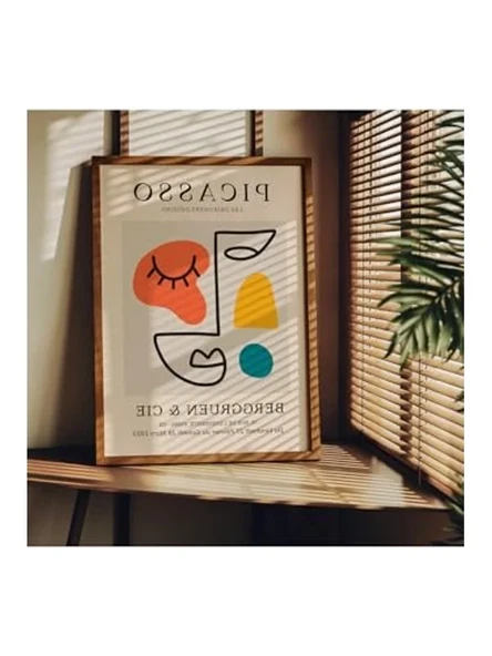 Modern Dekoratif Çerçevesiz Poster, Picasso Temalı, 40 x 50 cm ürün görseli 1