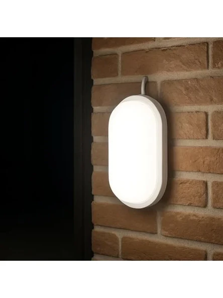 Oval Beyaz LED Tavan ve Duvar Lambası, IP65 Su ve Toz Geçirmez ürün görseli 1