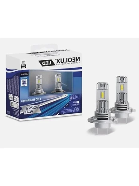 H7 LED Far Ampulleri, 6000K Beyaz Işık, 2'li Paket ürün görseli 1