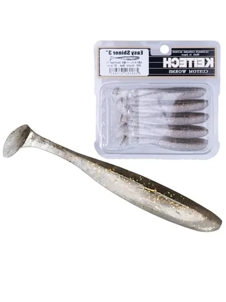 Crystal Shad, 3'' Uzunluğunda Suni Yem, Balık Avı İçin Uygun ürün görseli 1