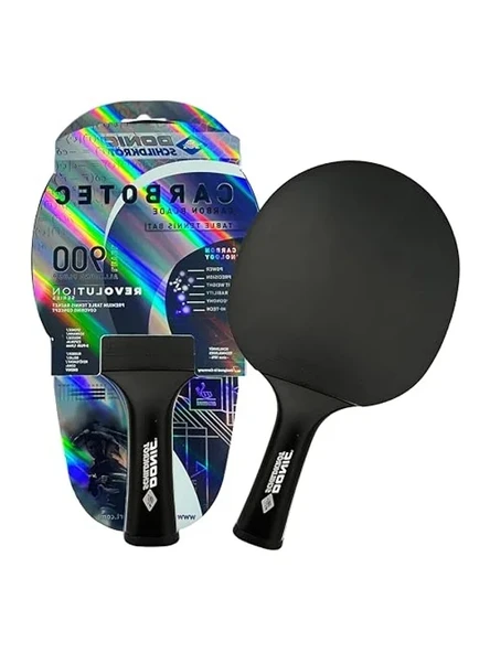 Donic- Tischtennisschläger CarboTec 900, 20% Carbon, 1,9 mm Schwamm, Champion QRC - ITTF Belag, konkav ürün görseli 1