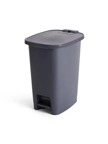 25 Litre Kapasiteli Pedallı Çöp Kovası - Antrasit Renk Seçeneği ürün görseli 1