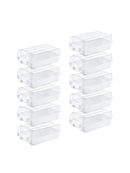 10'lu Set Erkek Beyaz Ayakkabı Kutusu ürün görseli 1