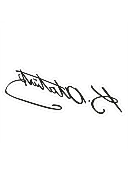 2 Adet 20x8 cm Atatürk İmza Sticker, Laptop ve Araç için ürün görseli 1