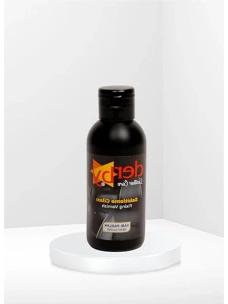 Deri boyası sabitleme cilası, yarı parlak, 100ml ambalajda ürün görseli 1