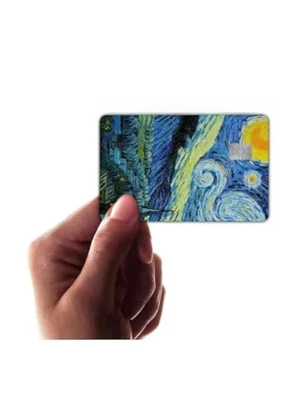 Yüksek Kalite Van Gogh Kart Kaplama Sticker ürün görseli 1