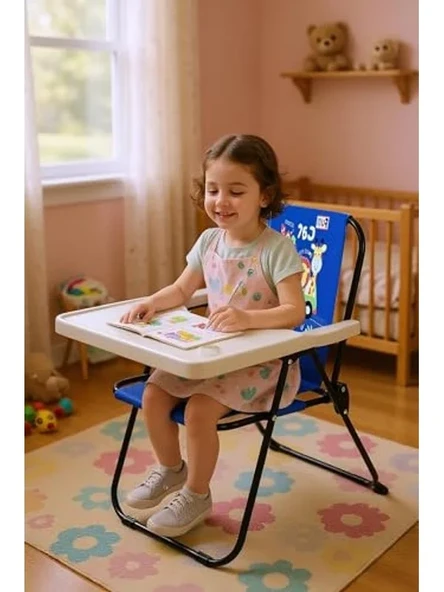 2-6 Yaş FUN CAR LÜX Çocuk Piknik Sandalyesi-ni Kamp Sandalyesi- ürün görseli 1