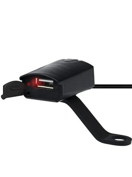 2V Motosiklet Gidon USB Şarj Aleti, Sigortalı Koruma ürün görseli 1