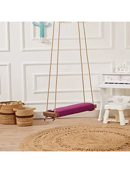 Klasik Mor Ahşap Piknik Salıncağı, Bahçe ve Ev için Uygun ürün görseli 1