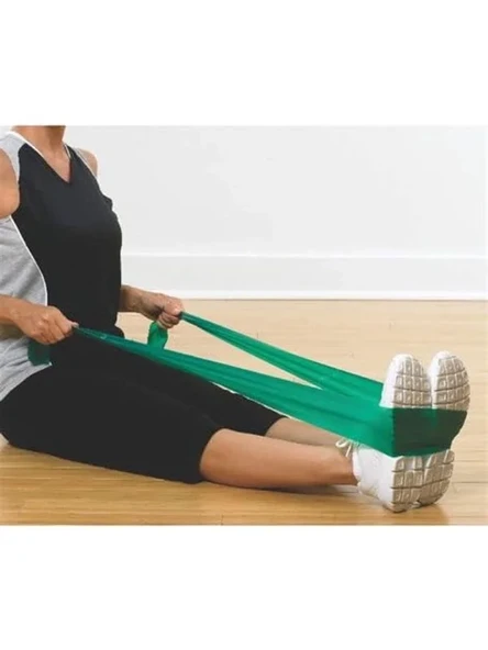 1.5 Metre Yeşil Egzersiz Pilates Bandı Paketli Spor Araç ürün görseli 1