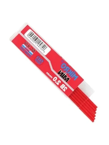 Kırmızı Renkli Kalem Ucu, 2.0mm, 3 Adet Set - Resim 2