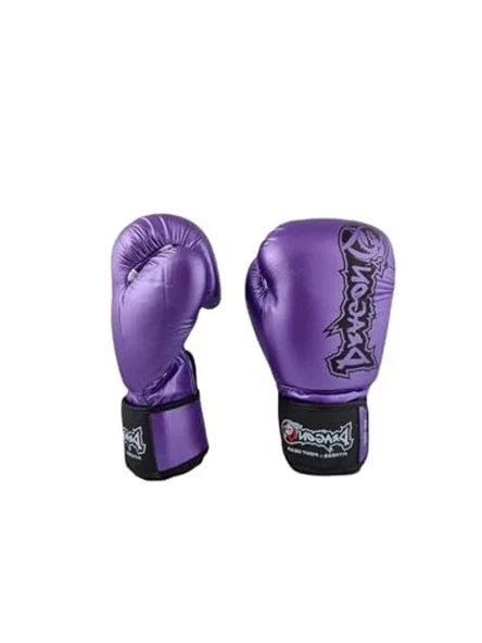 Favela Mor Boks Kick Eldiveni Muay Thai Boxing Gloves 10 Oz - Resim 3