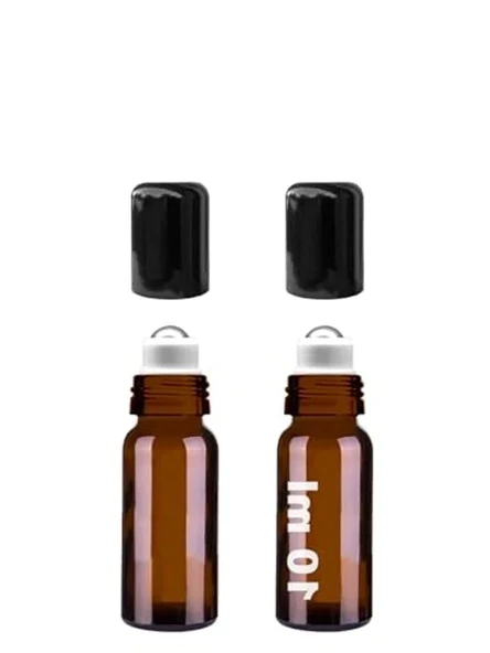 10 ml Çelik Roll On Şişesi, Sızdırmaz Kapaklı 2 Adet ürün görseli 1