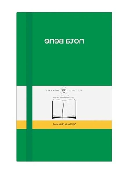 Victoria's Journals Nota Bene Classic Esnek Kapak Defter 13x21 cm (Yeşil) ürün görseli 1